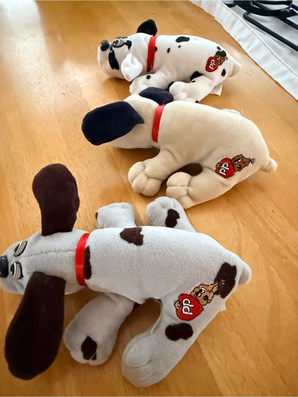 #Tonka Plush #Pundpuppy Toy Trio in White, Beige, and #Dalmation